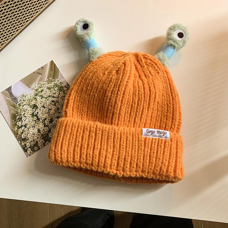 Funny Frog Knitted Beanie For Women - AL MONI EXPRESS