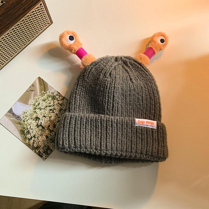 Funny Frog Knitted Beanie For Women - AL MONI EXPRESS