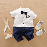 Gentleman's Baby Clothes, Long-sleeved Baby Clothes, Gentleman's Romper - Almoni Express