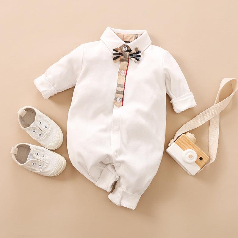 Gentleman's Baby Clothes, Long-sleeved Baby Clothes, Gentleman's Romper - Almoni Express