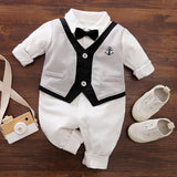 Gentleman's Baby Clothes, Long-sleeved Baby Clothes, Gentleman's Romper - Almoni Express