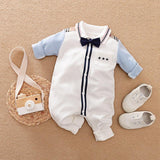 Gentleman's Baby Clothes, Long-sleeved Baby Clothes, Gentleman's Romper - Almoni Express