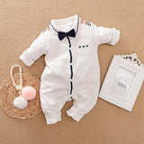 Gentleman's Baby Clothes, Long-sleeved Baby Clothes, Gentleman's Romper - Almoni Express