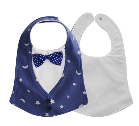 Gentleman Style Bibs Waterproof Baby Bib Novelty Burp Cloths Adjustable Newborn Toddler Infant Accessories - Almoni Express