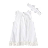 Girls baby sleeveless bow skirt - Almoni Express