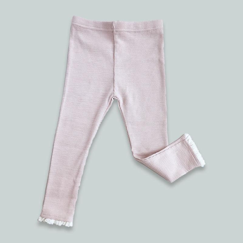 Girls' Lace Leggings Stretch Pants - Almoni Express