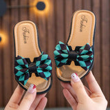 Girls Sandals With Bows And Non-slip Soft Bottom - Almoni Express