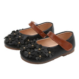 Girls' Small Leather Shoes, Female Babies, Flower Single Shoes, Soft Soles, Little Girls - Almoni Express