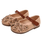 Girls' Small Leather Shoes, Female Babies, Flower Single Shoes, Soft Soles, Little Girls - Almoni Express