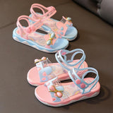 Girls Summer Princess Fashion Sandals Non-Slip Soft Sole - Almoni Express