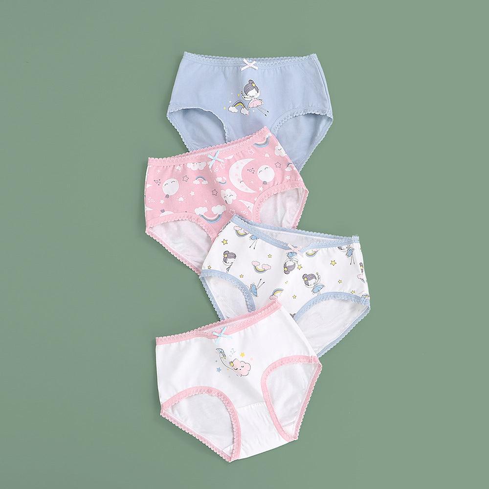 Girls' Underwear Children's Briefs Pure Cotton - Almoni Express