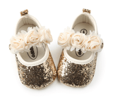 Glitter Rosette Mary Janes - Almoni Express