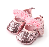 Glitter Rosette Mary Janes - Almoni Express