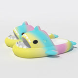 Gradient Rainbow Shark Slippers Women's Summer Indoor - AL MONI EXPRESS