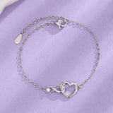 Heart-shape Bracelet Fashion Jewelry Versatile Love Bracelet Gift For Girlfriend Valentine's Day - AL MONI EXPRESS