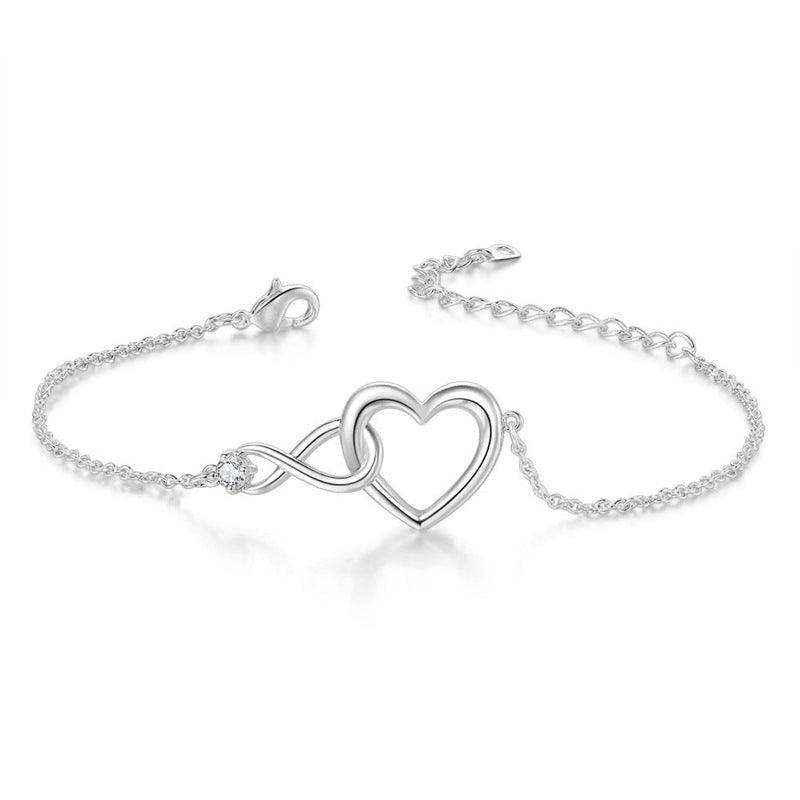 Heart-shape Bracelet Fashion Jewelry Versatile Love Bracelet Gift For Girlfriend Valentine's Day - AL MONI EXPRESS