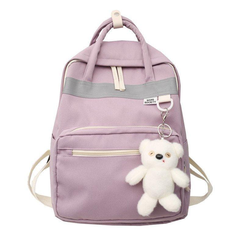 High School University Birthday Department Simple Girl College Wind Soft Girl Backpack - Almoni Express