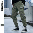 High Street Overalls Men autumn And Winter New Men's Trousers Teen Fashion Brand Casual Pants Men - Almoni Express