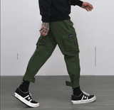 High Street Tide brand multi-pocket function overalls men's beam pants Harlan feet casual pants hiphop lantern pants tide - AL MONI EXPRESS