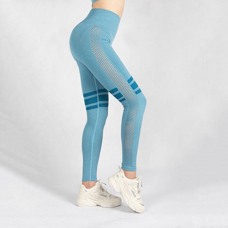 Hollow Mesh Breathable Yoga Pants - AL MONI EXPRESS