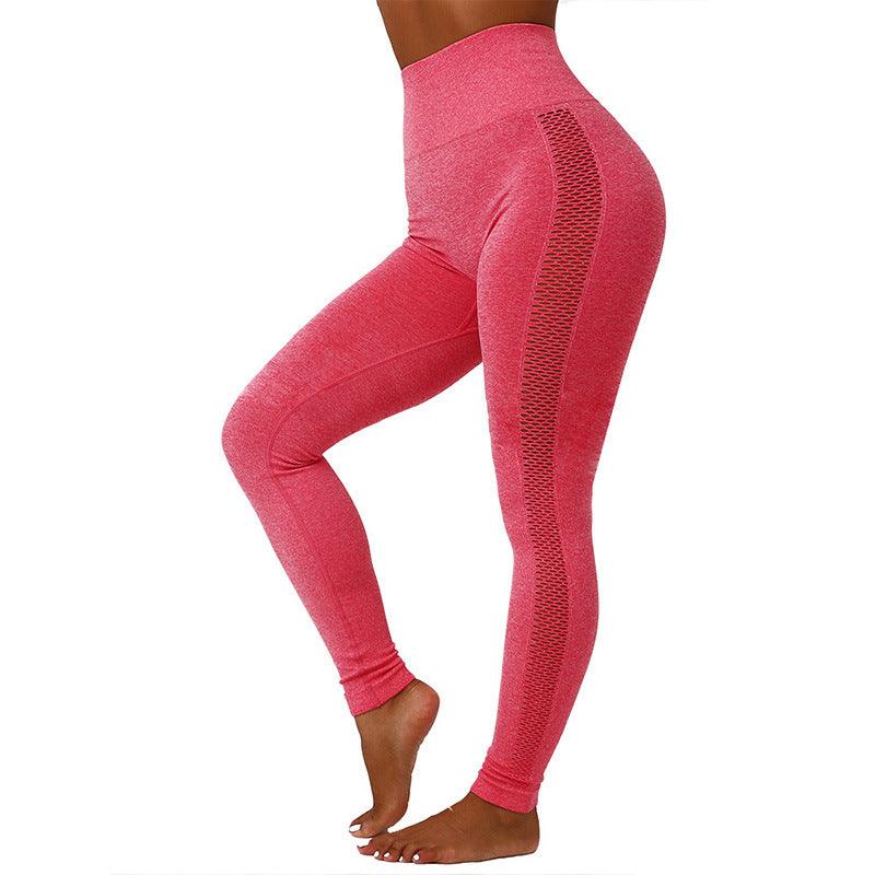 Hollow Mesh Breathable Yoga Pants - AL MONI EXPRESS