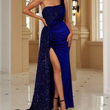 Host Single Strapless Evening Dress - Almoni Express