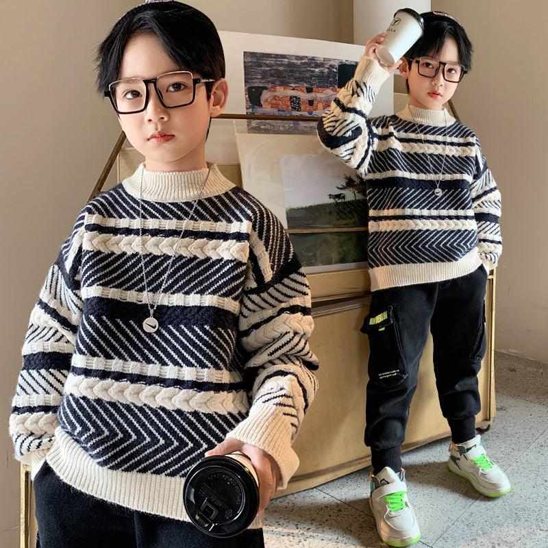 Hot Sale New Style Western Sweater For Boys Hedging Winter Clothes - Almoni Express