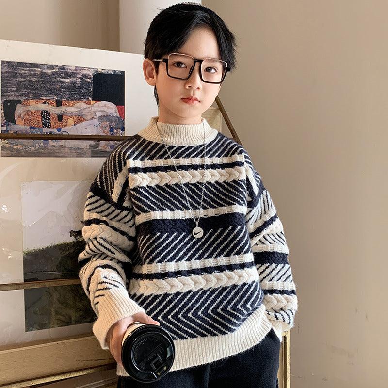 Hot Sale New Style Western Sweater For Boys Hedging Winter Clothes - Almoni Express