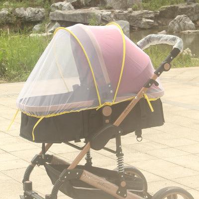 Increase baby stroller nets Baby stroller encryption full cover nets General dustproof and anti-mosquito - Almoni Express