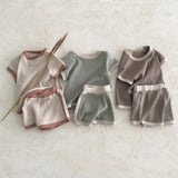 Infant and young children's clothing made of old casual sports short-sleeved suit - Almoni Express