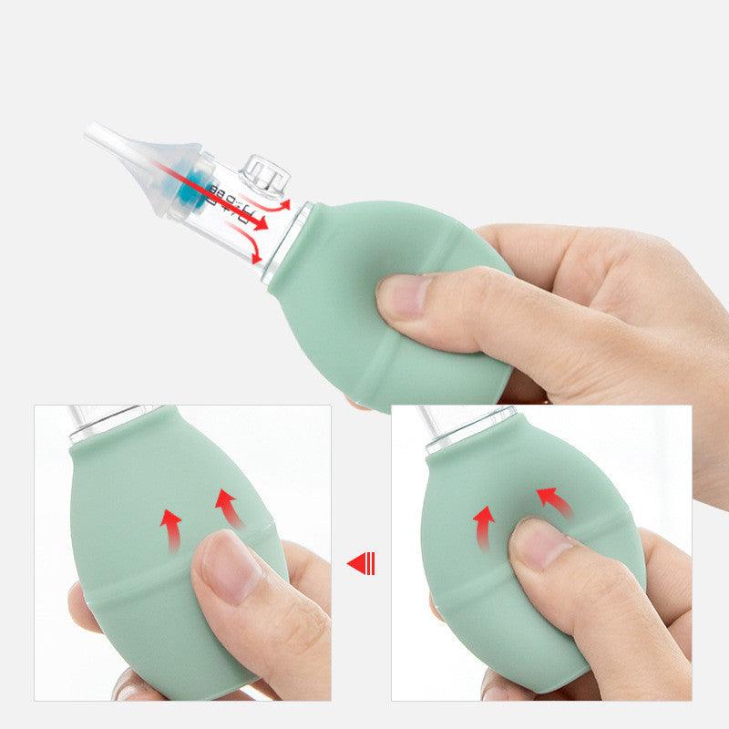 Infant Silicone Nasal Aspirator Pump Type Neonatal Cold Nasal Mucus Cleaner - Almoni Express