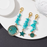 Irregular Blue Pine Gravel Alloy Dripping Pendant Ornaments Accessories - Almoni Express