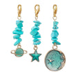 Irregular Blue Pine Gravel Alloy Dripping Pendant Ornaments Accessories - Almoni Express