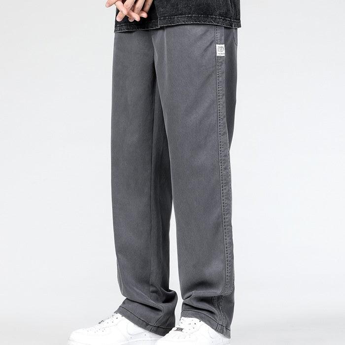 Jeans Men's Loose Straight Casual Wide-leg Pants - Almoni Express