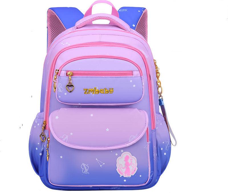 Kamida Primary School Schoolbag Female Sweet And Cute Gradient Backpack 1-3-6 Grade Large Capacity - Almoni Express