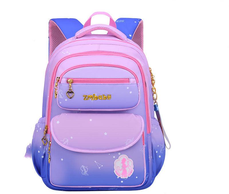 Kamida Primary School Schoolbag Female Sweet And Cute Gradient Backpack 1-3-6 Grade Large Capacity - Almoni Express