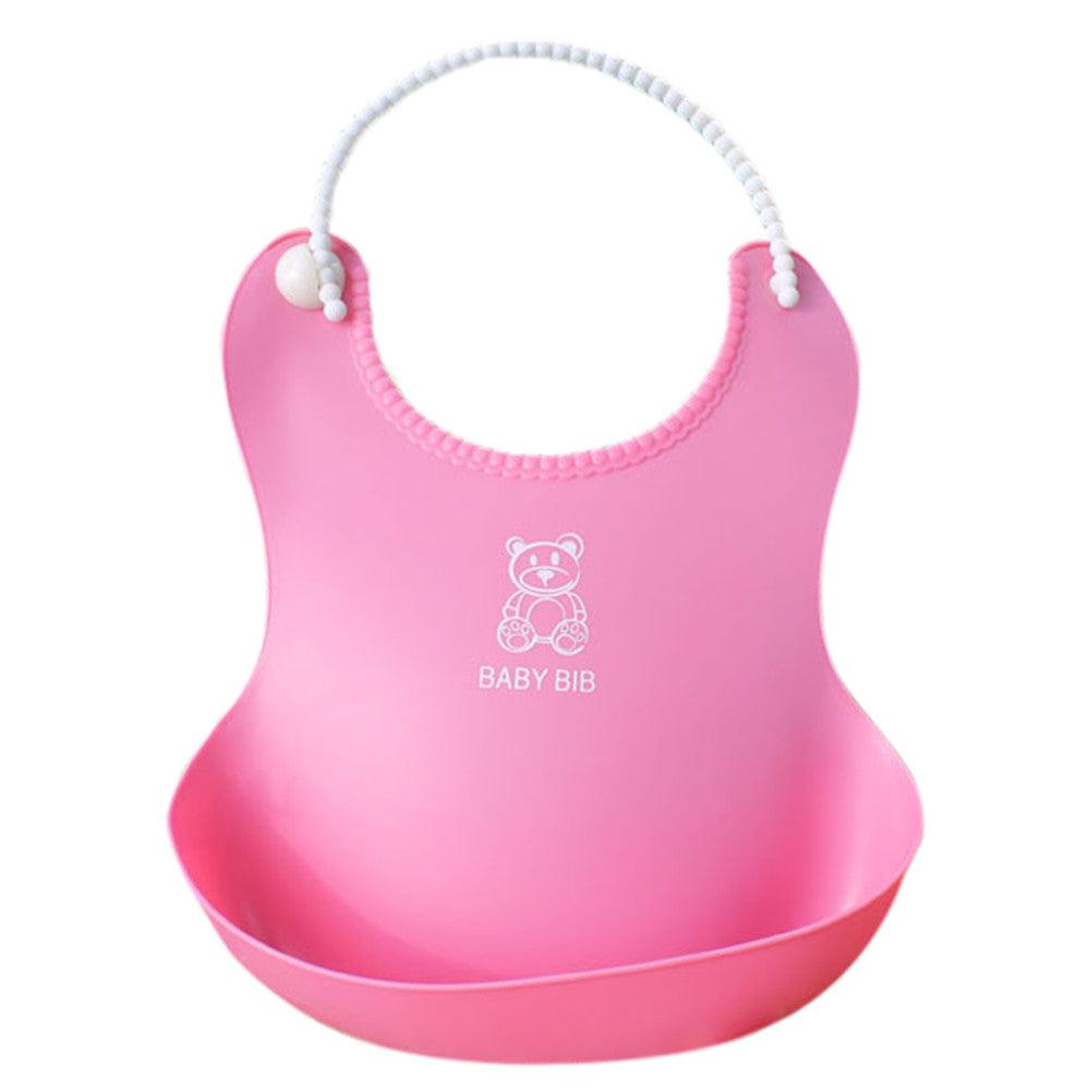 Kid Infant Bibs Baby Soft Silicone Bib - Almoni Express