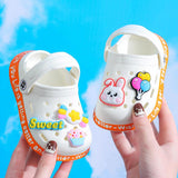 Kids Cartoon Cave Hole Sandals - Almoni Express