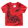 Kids Dinosaur Print Summer Short Sleeve - Almoni Express