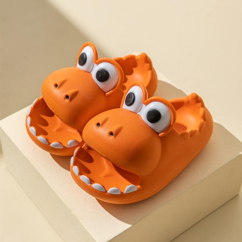 Kids Dinosaur Slippers Wholesale Summer Cartoon Parent Child Outdoor Home EVA Sandals Women Men Kids Cute Slippers Baby Shoes - Almoni Express