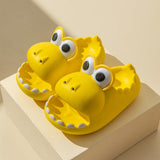 Kids Dinosaur Slippers Wholesale Summer Cartoon Parent Child Outdoor Home EVA Sandals Women Men Kids Cute Slippers Baby Shoes - Almoni Express