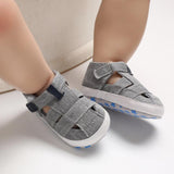 Kids Newborn Baby Boys Fashion Summer Soft Crib Shoes First Walker Anti Slip Sandals Shoe - Almoni Express