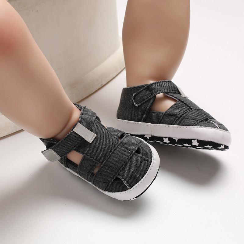 Kids Newborn Baby Boys Fashion Summer Soft Crib Shoes First Walker Anti Slip Sandals Shoe - Almoni Express