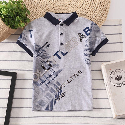 Kids Shirt Boys Tops Children Clothes Wear - Almoni Express