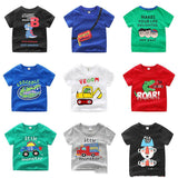 Kids Short Sleeve T-Shirt Random Color - Almoni Express