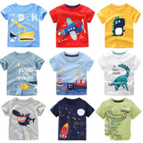 Kids Short Sleeve T-Shirt Random Color - Almoni Express