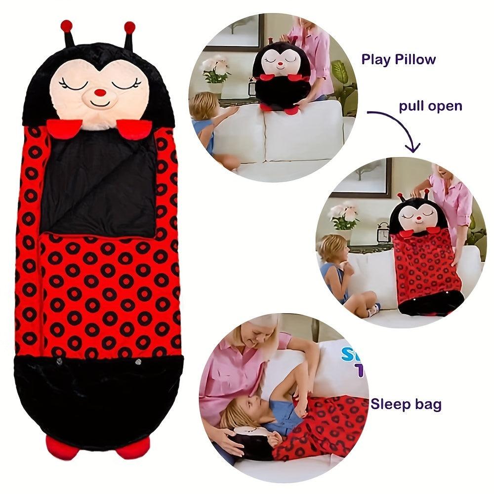 Kids Sleeping Bag, Soft Sleepy Sack For Kids & Toddlers Easy Roll Up Design For School, Daycare Children Sleeping Bags Play Pillow Sleep Sack - Almoni Express