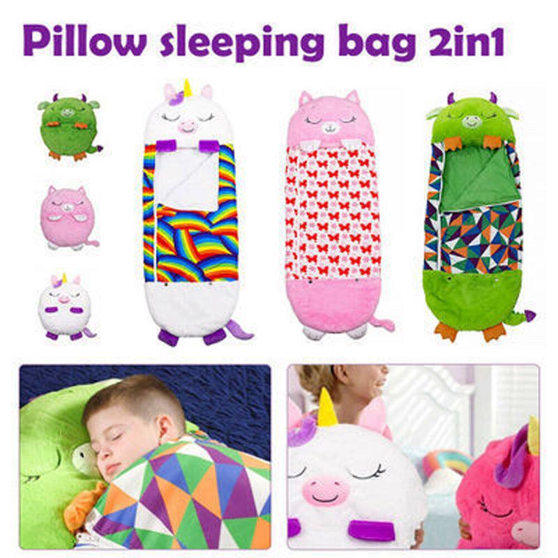 Kids Sleeping Bag, Soft Sleepy Sack For Kids & Toddlers Easy Roll Up Design For School, Daycare Children Sleeping Bags Play Pillow Sleep Sack - Almoni Express