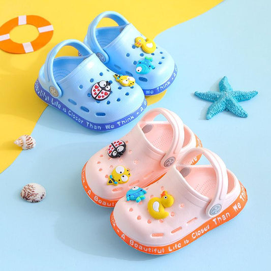 Kids Slippers for Boys Girls Cartoon Shoes Summer Toddler - Almoni Express