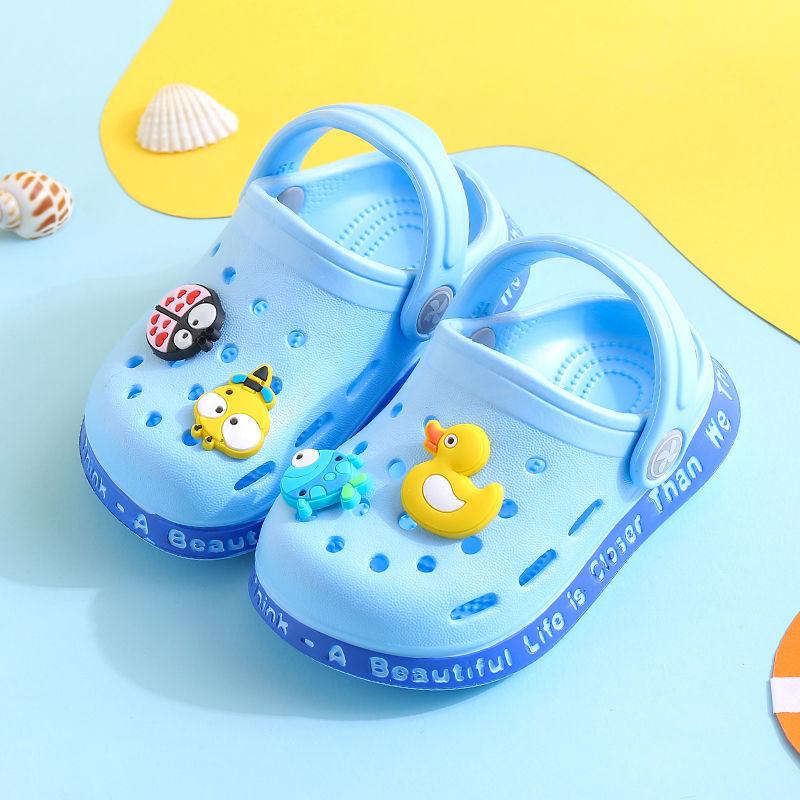 Kids Slippers for Boys Girls Cartoon Shoes Summer Toddler - Almoni Express